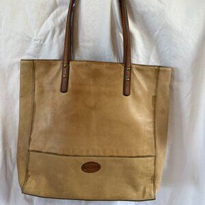 Fossil Leather Tote